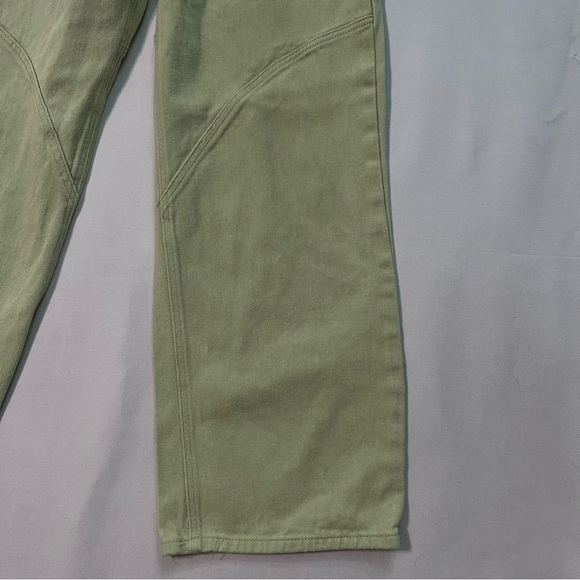 Forever 21 jeans L large Green Baggy Relaxed Wide leg High rise waist Womens - Picture 6 of 6